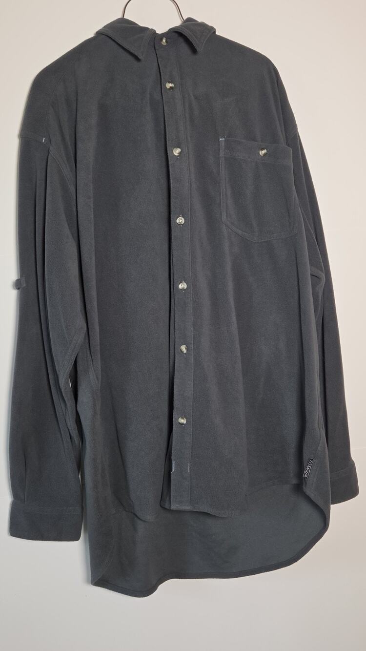 Columbia Titanium Fleece Shirt Mens XXL Charcoal Gray Button Up Long Sleeve Work